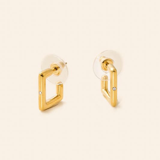 The Caitlin Square Hoop Earrings